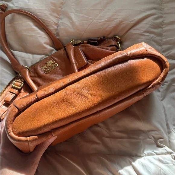 Coach Vintage Leather Camel Tan Light Brown Removable Crossbody Shoulder Bag - Picture 6 of 17